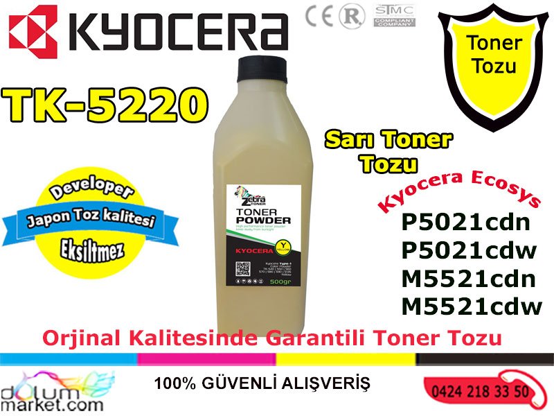 Kyocera_TK_5220_Toner_toz_Sarı