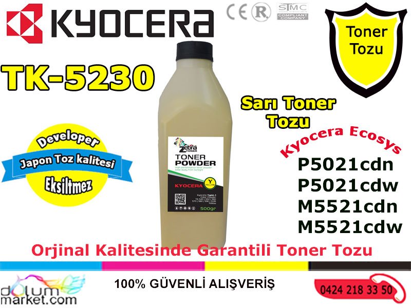 Kyocera_TK_5230_Toner_toz_Sarı