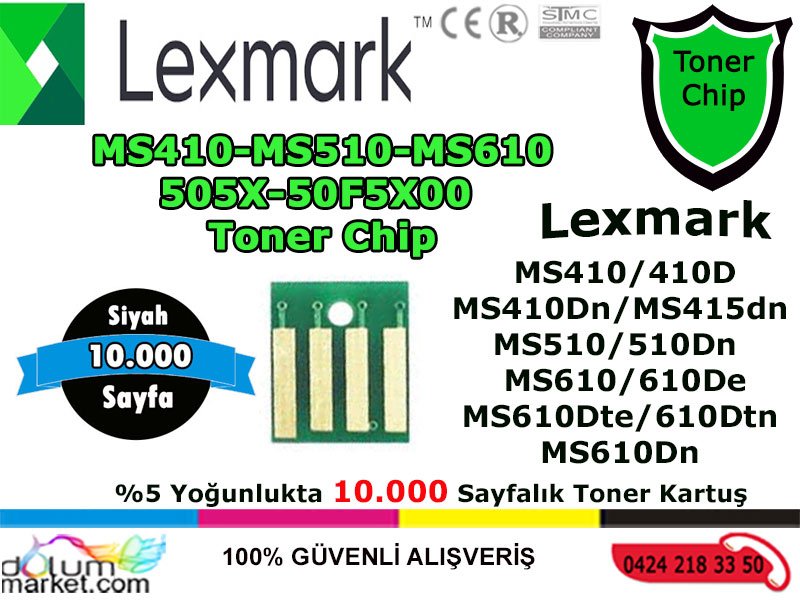 LexmarkMS410-MS510-MS610-505X-50F5X00-10K