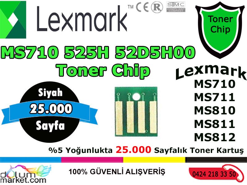 MS_711_25.000 SAYFA_Toner_Chip