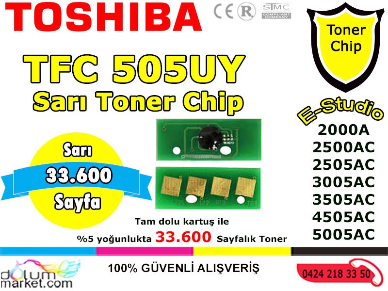 Toshiba_TFC_505Toner_Chip_Sarı