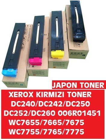XEROX DC240 DC250 WC 7655 7665 7675 7755 7765 7775 Mavi Cyan Toner